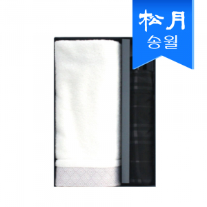 타올 우산 2매 선물세트(SWU 3단 모던체크 우산 1 + 풍차 타올 1)