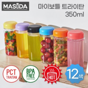 마시다보틀 트라이탄 일반캡 미니 물병 350ml