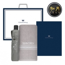 송월 우산 2매 콤보세트, 샤보렌 디럭스 타올 + CM 3단 뉴 폰지우산