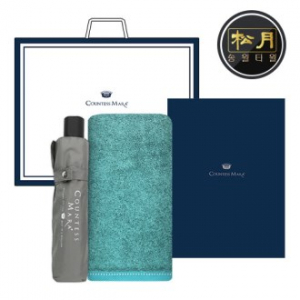 송월 우산 2매 콤보세트, 솔리드 뱀부타올 + CM 3단 뉴폰지우산