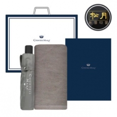 송월 우산 2매 콤보세트, 뉴컬러 무지타올 + CM 3단 뉴 폰지우산