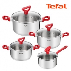 테팔 에디션 레드 IH 냄비 편수 16cm + 양수 18cm + 양수 20cm + 양수 24cm