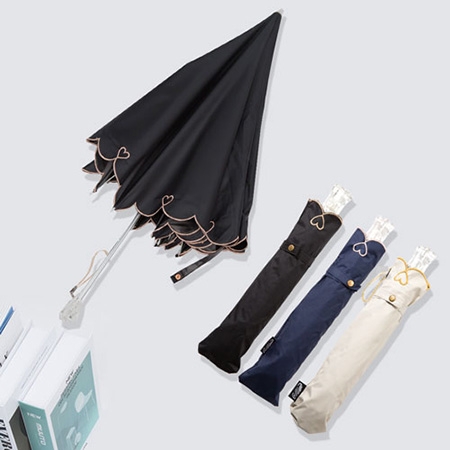 크로커다일 3단 하트자수 암막 우양산 #2