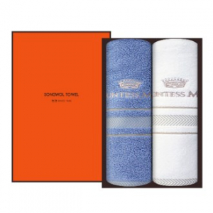 [송월타올]카운테스마라 센치 타올 2P 선물세트, 수건, 답례수건