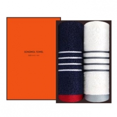 [송월타올]카운테스마라 포라인 타올 2P 선물세트, 수건, 답례수건