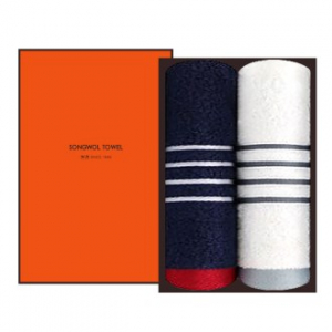 [송월타올]카운테스마라 포라인 타올 2P 선물세트, 수건, 답례수건