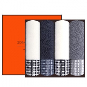 [송월타올] 호텔컬렉션 톤 타올 4P 수건 선물세트, 답례수건