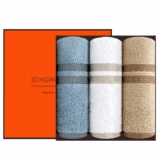 [송월타올] 노을 3P 선물세트 수건 답례수건