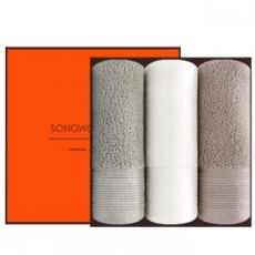 [송월타올]호텔컬렉션 클래식 타올 3P 수건 선물세트, 답례수건