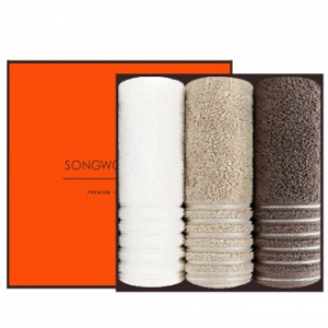 [송월타올]호텔컬렉션 필라라인 타올 3P 수건 선물세트, 답례수건