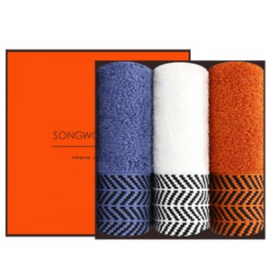 [송월타올]호텔컬렉션 어로우 타올 3P 수건 선물세트, 답례수건