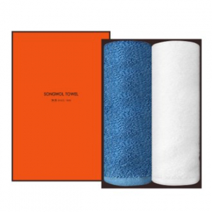 [송월타올] 항균 프리미엄 무지타올 2P 선물세트, 수건, 답례수건