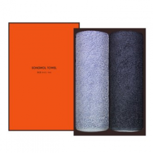 [송월타올] 블루밍 타올 2P 선물세트 수건 답례수건
