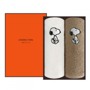 [송월타올] 스누피 리버 타올 2P 선물세트, 수건, 답례수건