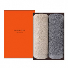 [송월타올] 댄디 코마 타올 40수 2P 선물세트, 수건, 답례수건