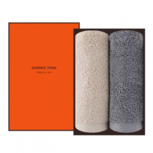 [송월타올] 댄디 코마 타올 40수 2P 선물세트, 수건, 답례수건