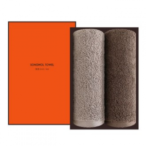 [송월타올] 심플베이직 타올 2P 선물세트, 수건, 답례수건