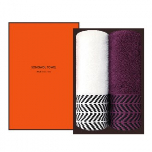 [송월타올]호텔컬렉션 어로우 타올 2P 선물세트, 수건, 답례수건