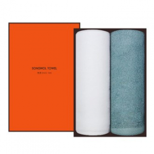 [송월타올] 항균 무지타올 2P 선물세트, 수건, 답례수건