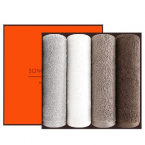 [송월타올] 심플베이직 타올 4P 수건 선물세트, 답례수건