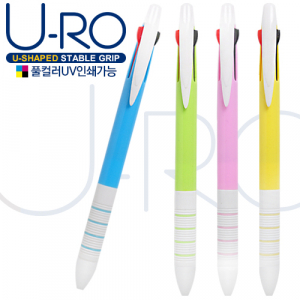 유로3색 파스텔 4링 볼펜(독일잉크/컬러 인쇄가능)