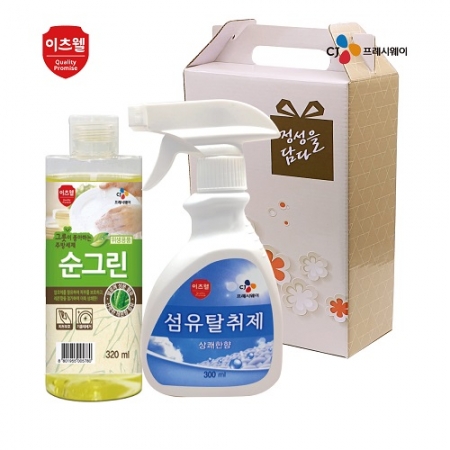 CJ 섬유탈취제, 순그린 320 (용기) 2종 세트 #2
