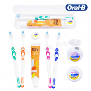 오랄비칫솔 고탄력+페리오+국산치실 / 칫솔치약세트