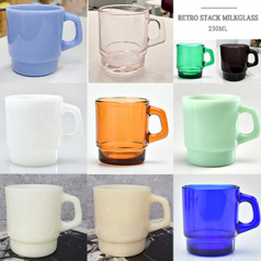 dr 레트로 스텍 밀크 글라스