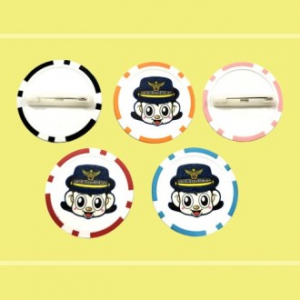 포커칩 뱃지 - 풀칼라인쇄 // 제작인쇄