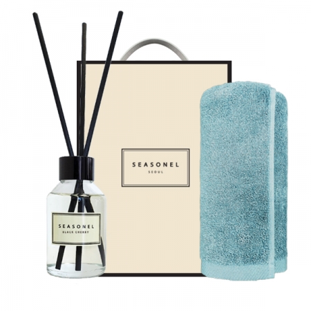 시즈넬 디퓨저 선물세트, 디퓨저100ml 플레인+항균타올
