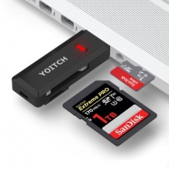 USB 2.0 블랙박스 SD 멀티 카드 리더기
