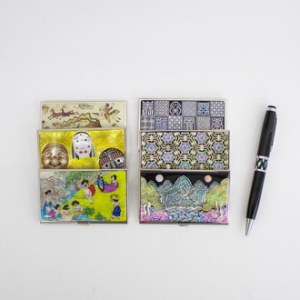 아름누리 전통문양 명함케이스 볼펜세트