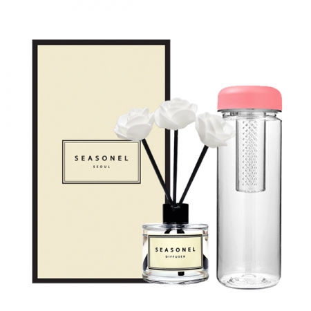 시즈넬 선물세트 디퓨저50ml 미니로즈+마이보틀그린티 #2