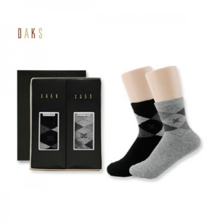 닥스 아가일 체크 여성양말 2족 세트 #2