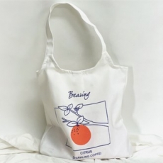 오렌지그림 캔버스에코백 페브릭가방 데일리백 여성숄더백
