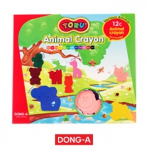 동아 토루 애니멀 크레용 12색 세트 (국산)