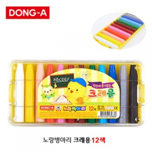 동아 노랑 병아리 크레용 12색 (국산)