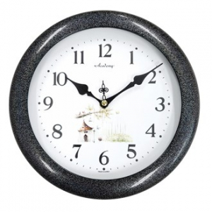 스톤 문양 원형 벽시계 250