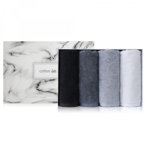 코튼랩 프리미엄 40수 호텔수건 200g 4매 선물세트