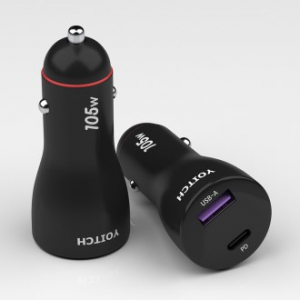 요이치 앨빈 R 105W PPS USB PD 초고속 차량용 전압 표시 충전 시가잭