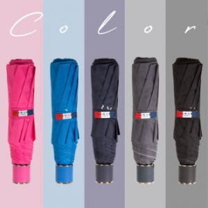 까르벵 폰지 무지 3단우산