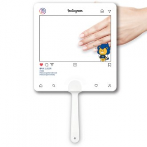 (PP고투명) 팬시 (정사각) 부채