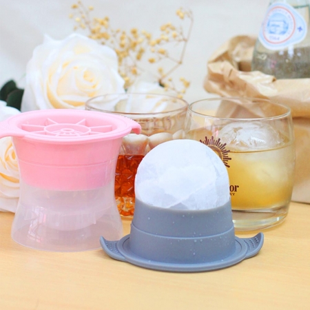 원형 얼음틀 트레이  아이스 볼 메이커 몰드 실리콘 #2