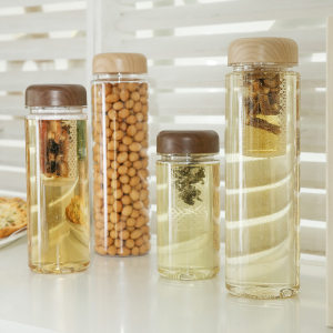 [티썸] 마이보틀 트라이탄 그린티 우드보틀 700ml