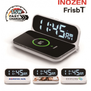 T 무선충전기 겸용 탁상 디지털시계