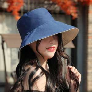 양면형 코튼 왕챙 버킷햇