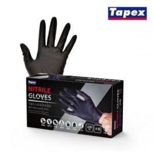 테여 팩스 셰프 장갑 검정 (소) -100매