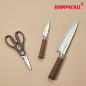 해피콜 우디크 칼, 가위 3종 세트(종이 케이