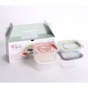 쿡 플러스 용기 2호 4종 8P 세트