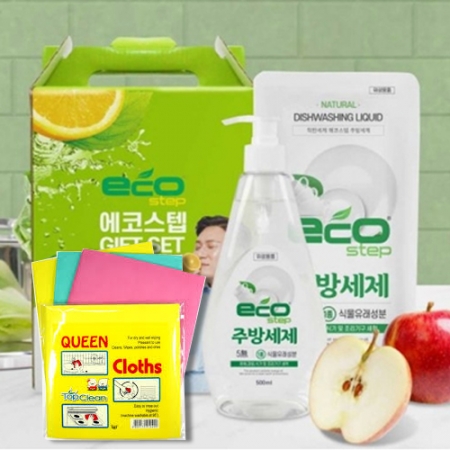 에코스텝주방세제&행주 3종세트(칼라행주1개포함) #2